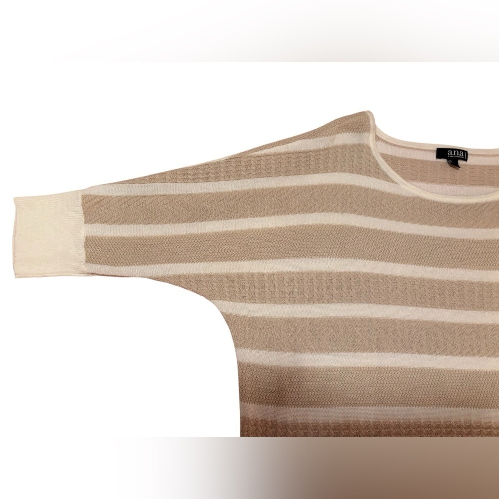 a.n.a Beige and Cream Striped Sweater - Picture 6 of 6